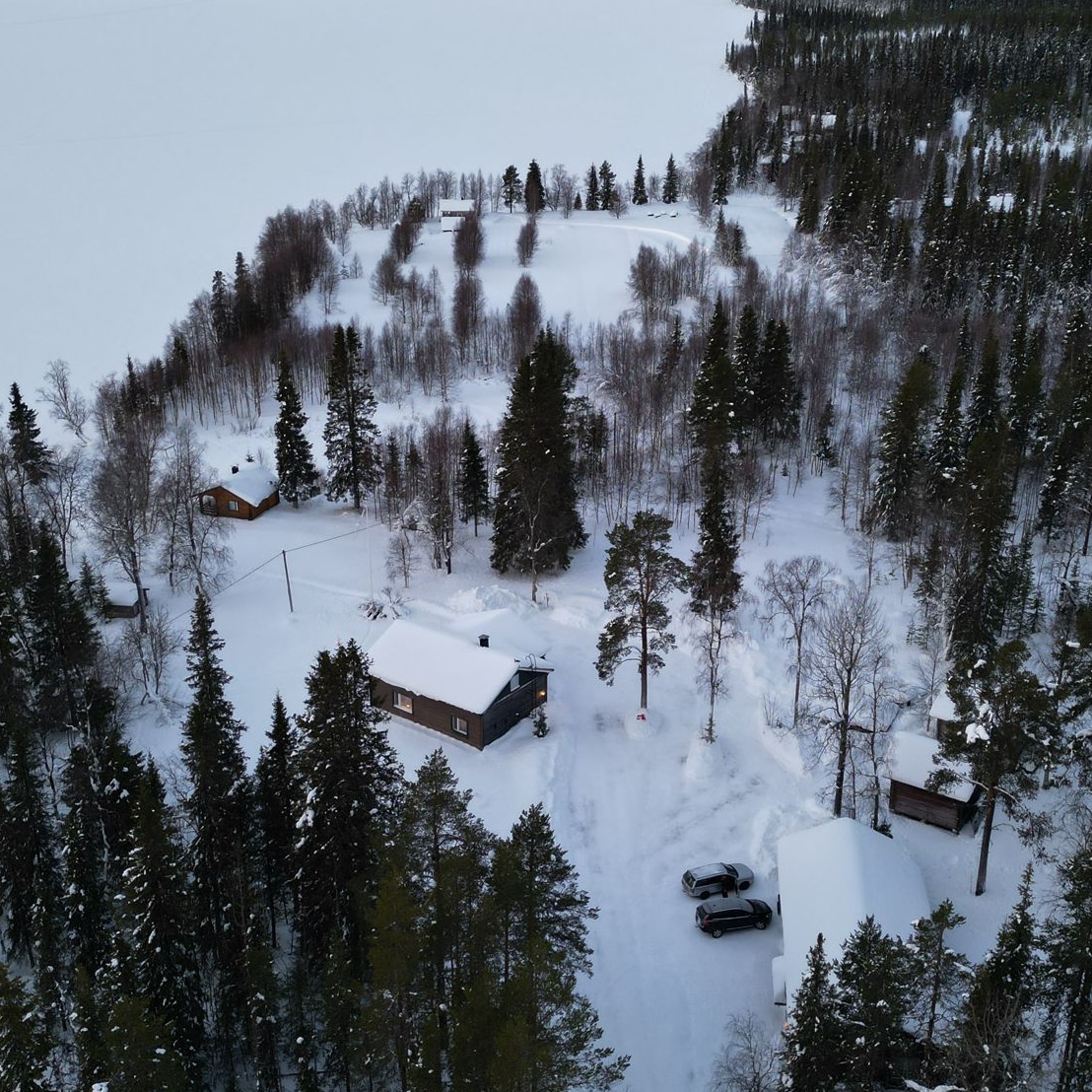Kalastajapariskon talvipesä.